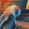 Music And Owl Art Diamond Paintings