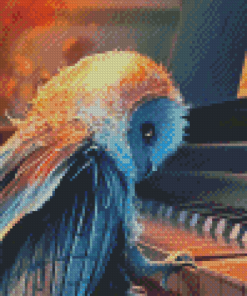 Music And Owl Art Diamond Paintings