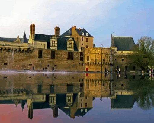 Nantes Chateau Des Ducs De Bretagne Refletion Diamond Painting