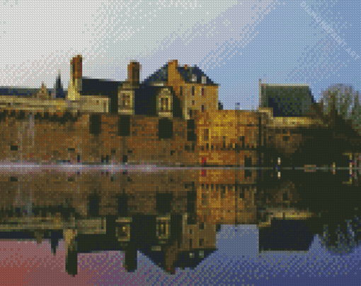 Nantes Chateau Des Ducs De Bretagne Refletion Diamond Painting