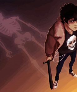 Nico Di Angelo And Skeleton Shadow Diamond Painting