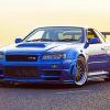 Nissan skyline GTR R34 Diamond Painting