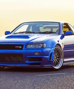 Nissan skyline GTR R34 Diamond Painting