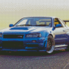 Nissan skyline GTR R34 Diamond Painting