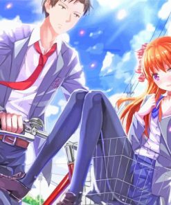 Nozaki Umetarou And Sakura Chiyo From Monthly Girls Nozaki Kun Diamond Painting