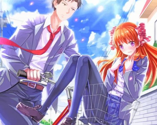 Nozaki Umetarou And Sakura Chiyo From Monthly Girls Nozaki Kun Diamond Painting