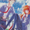 Nozaki Umetarou And Sakura Chiyo From Monthly Girls Nozaki Kun Diamond Painting