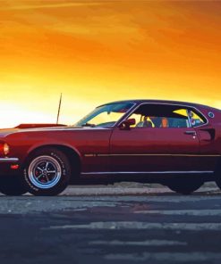 Old Mach 1 Mustang Diamond Paintings