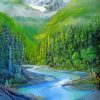 Olympic National Forest Park Art Diamond Painting