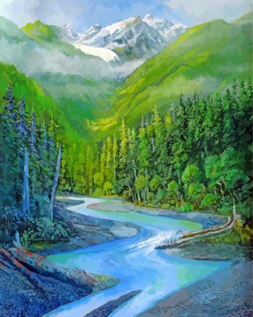 Olympic National Forest Park Art Diamond Painting