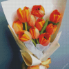 Orange Tulips Flowers Diamond Painting