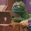 Oscar The Grouch Illustration Diamond Painting