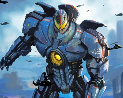 Pacific Rim Jaeger Diamond Painting