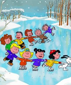 Peanuts Christmas Characters Diamond Painting