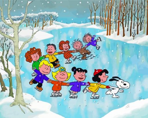 Peanuts Christmas Characters Diamond Painting