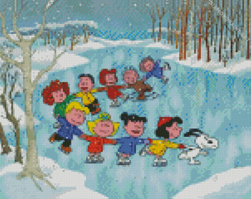 Peanuts Christmas Characters Diamond Painting