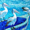 Pelicans Birds Diamond Painting