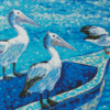 Pelicans Birds Diamond Painting