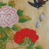 Peonies And Butterflies Diamond Paintings