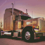 Peterbilt Semi Truck Diamond Paintings