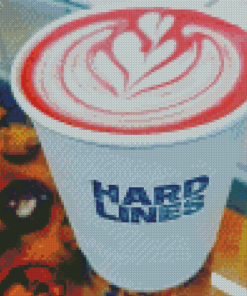 Pink Coffee Drink Diamond Painting