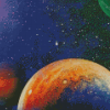 Planets And Stars Diamond Painting