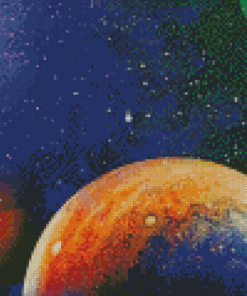 Planets And Stars Diamond Painting