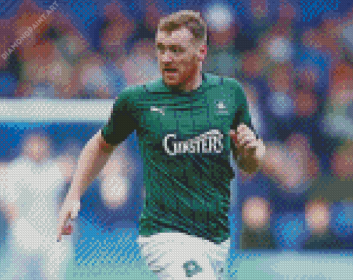 Plymouth Argyle Player Diamond Painting