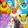 Pokemon Eeveelution Diamond Painting