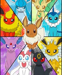 Pokemon Eeveelution Diamond Painting