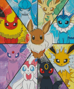 Pokemon Eeveelution Diamond Painting