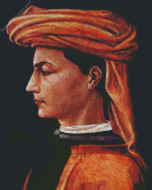 Profile Of A Man By Paolo Uccello Diamond Painting