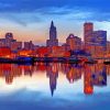 Providence Buildings Reflection Diamond Painting