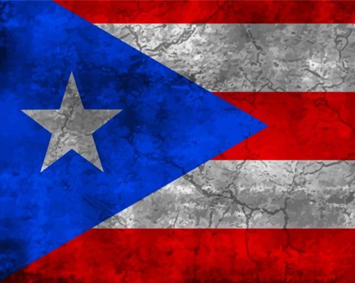 Puerto Rico Flag Diamond Painting