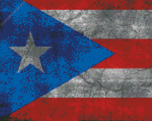 Puerto Rico Flag Diamond Painting