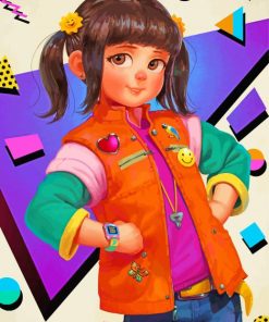 Punky Brewster Character Art Diamond Painting