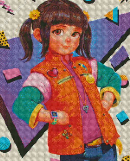 Punky Brewster Character Art Diamond Painting