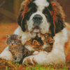 Puppy And Kittens Diamond Painting