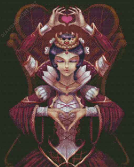 Queen Of Hearts Art Diamond Paintings