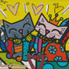 Romero Britto Cats Diamond Painting