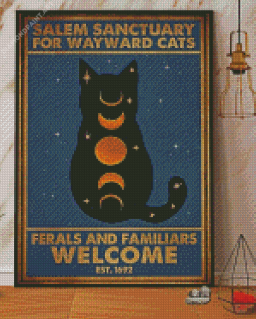 Salem Sanctuary For Wayward Cats Diamond Painting