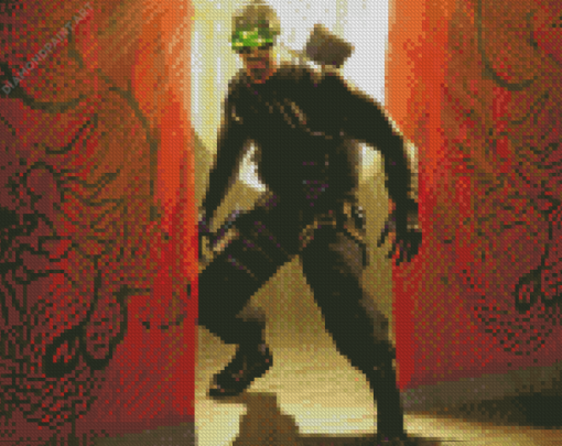 Sam Fisher Splinter Cell Game Diamond Painting