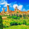 San Gimignano Landscape Diamond Painting