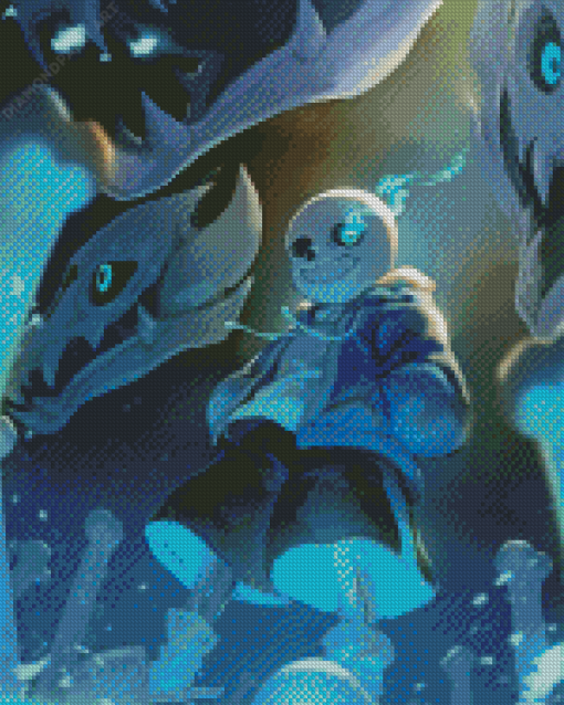 Sans Undertale Art Illustration Diamond Painting