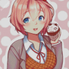 Sayori Eating Cupcake Art Diamond Paintings