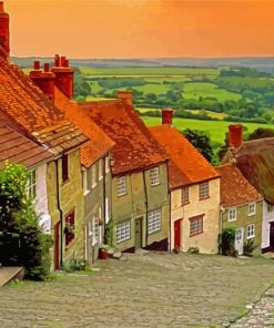 Scenery English Cottage Diamond Paintings