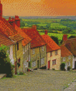 Scenery English Cottage Diamond Paintings