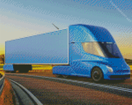 Semi Truck Diamond Painting