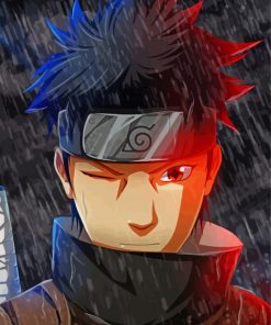 Shisui Uchiha Under Rain Diamond Paintings