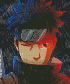 Shisui Uchiha Under Rain Diamond Paintings